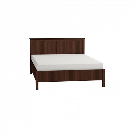 Спальная кровать Sherlock 43 + 3.1 Основание с гибкими ламелями металл 1400, Орех шоколадный в Вологде - изображение