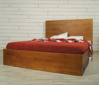 Спальная кровать Gouache Birch с ящиками (M10516ETG/4) в Вологде - предосмотр 1