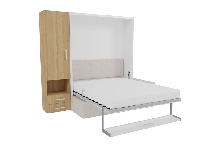 Кровать-трансформер Smart (ШЛ+К 1400), шкаф левый в Вологде - изображение 1