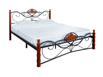 Спальная кровать Garda 2R 180х200, орех/металл в Вологде - предосмотр 2