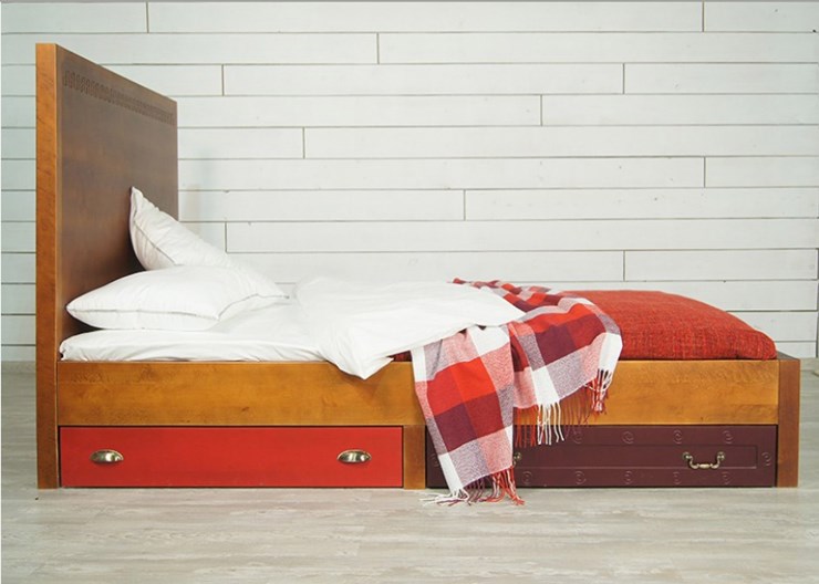 Спальная кровать Gouache Birch с ящиками (M10516ETG/4) в Вологде - изображение 5
