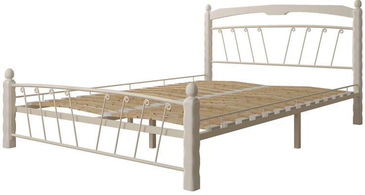 Кровать полутороспальная Муза 1, 1400, белый в Вологде - изображение 1