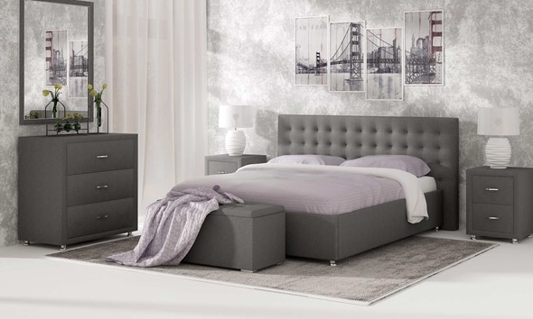 Спальная кровать Siena 180х190 с основанием в Вологде - изображение