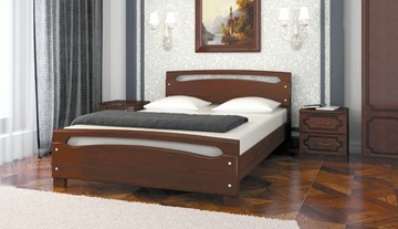 Спальная кровать Камелия-2 (Орех) 140х200 в Вологде
