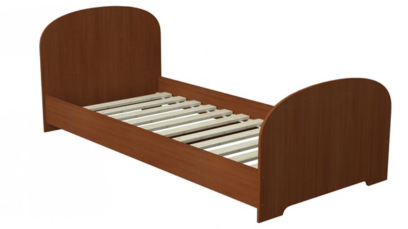 Кровать 90х200 Орех, основание ЛДСП в Вологде - изображение