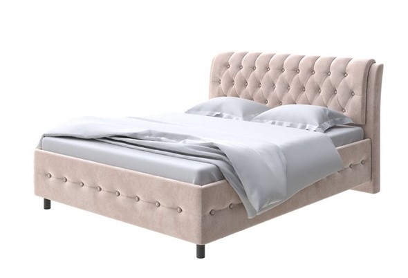 Двуспальная кровать Como (Veda) 4 180х200, Велюр (Лофти Мокко) в Вологде - изображение
