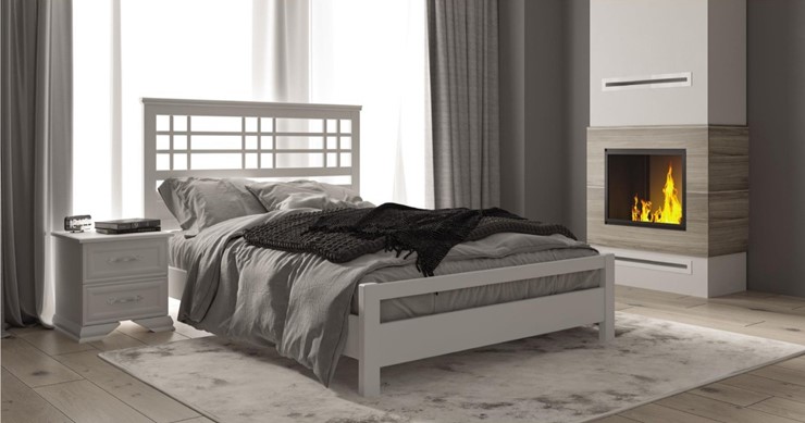 Спальная кровать Герда (Фисташковый) 160х200 в Вологде - изображение 1