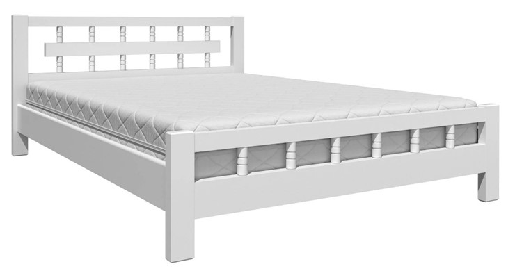 Односпальная кровать Натали-5 (Белый Античный) 120х200 в Вологде - изображение 1