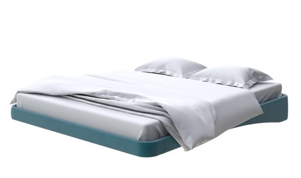 Парящая кровать 160х200, Велюр (Forest 560 Морская волна) в Вологде - изображение
