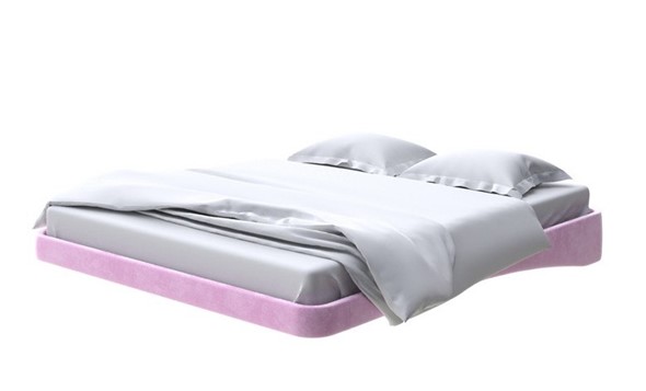 Парящая кровать 160х200, Велюр (Лофти Сиреневый) в Вологде - изображение
