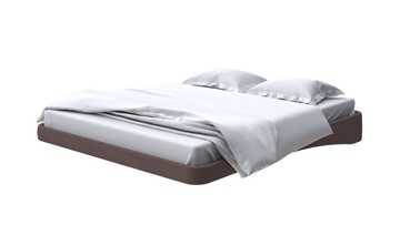 Парящая кровать 2-спальная 180х200, Искусственная шерсть (Лама Шоколад) в Вологде
