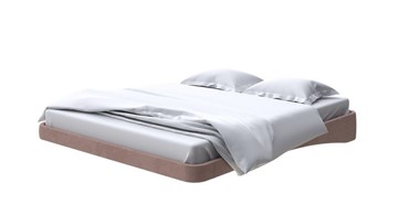 Кровать двуспальная парящая 180х200, Велюр (Ultra Горячий шоколад) в Вологде