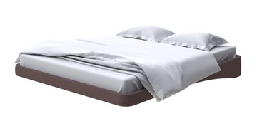 Парящая кровать 200х200, Искусственная шерсть (Лама Шоколад) в Вологде