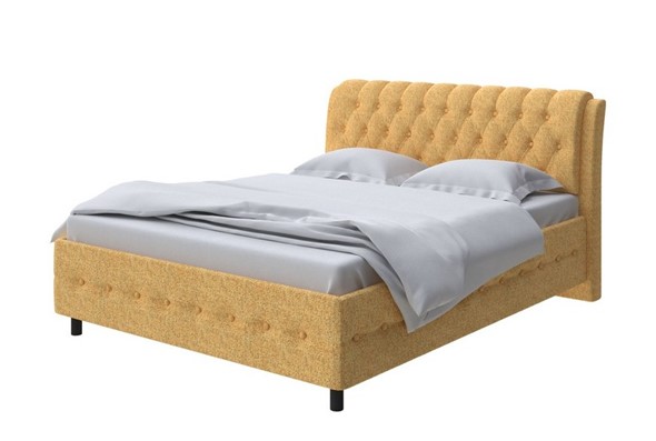 Кровать Como (Veda) 4 140х200, Букле (Beatto Куркума) в Вологде - изображение