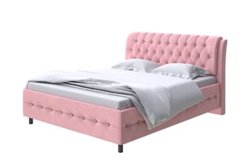 Кровать полутороспальная Como (Veda) 4 140х200, Велюр (Casa Жемчужно-розовый) в Вологде