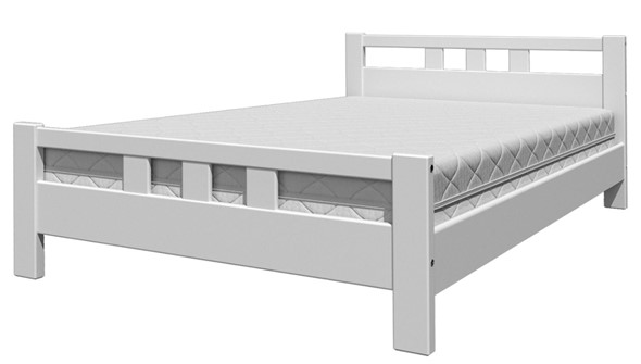 Кровать Вероника-2 (Белый Античный) 140х200 в Вологде - изображение