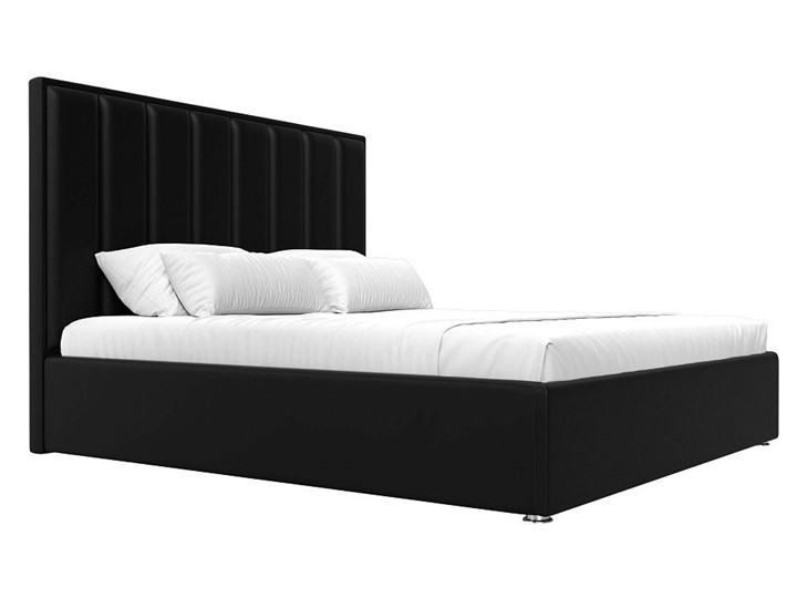 Кровать с механизмом двуспальная Афродита 160, Черный (Экокожа) в Вологде - изображение 3