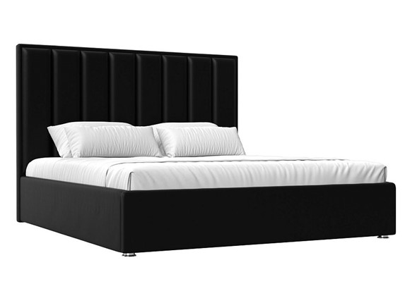 Кровать с механизмом двуспальная Афродита 160, Черный (Экокожа) в Вологде - изображение