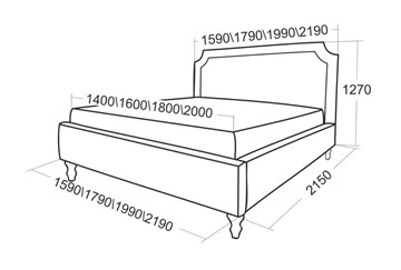 Кровать с подъемным механизмом Леонардо 1790 в Вологде - предосмотр 5