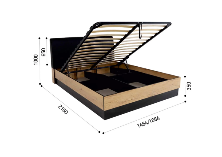 Кровать с подъемным механизмом Лофт №16.1 в Вологде - изображение 7