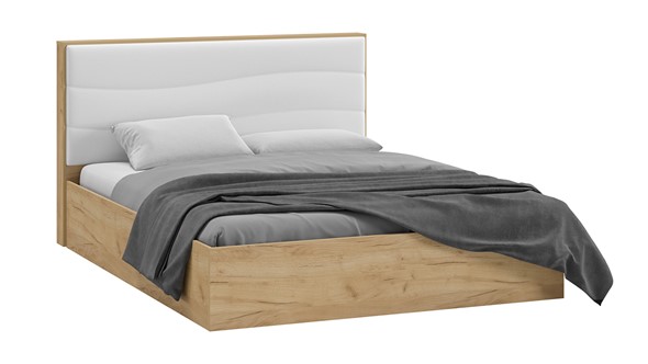 Кровать с механизмом 2-спальная Миранда тип 1 (Дуб крафт золотой/Белый глянец) в Вологде - изображение