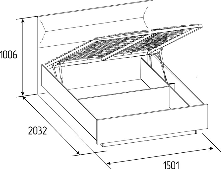Кровать с механизмом Neo 308 Люкс (1400) в Вологде - изображение 4