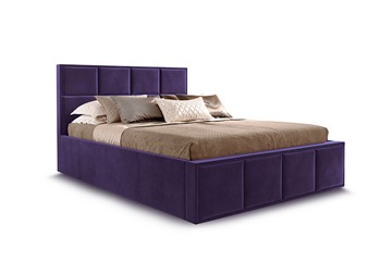 Кровать с механизмом двуспальная Октавия 1600 с ящиком, Мора фиолетовый в Вологде