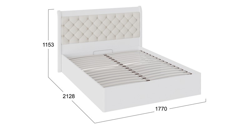 Кровать с подъемным механизмом с мягким изголовьем Франческа (СМ-312.01.002) в Вологде - изображение 2