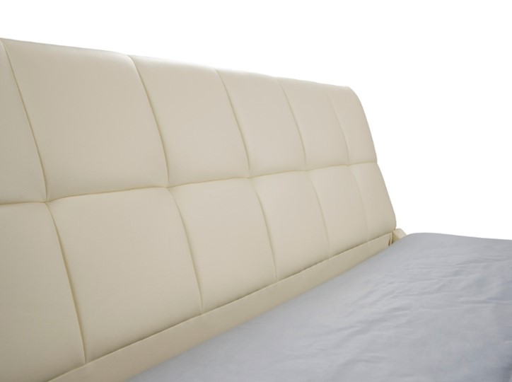 Двуспальная кровать Corso-6 140x200, Велюр (Ultra Песочный) в Вологде - изображение 1