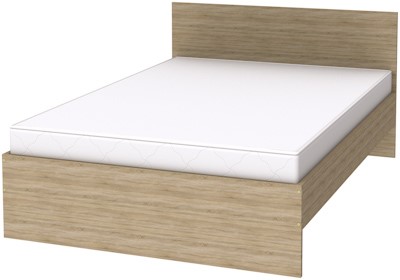 Кровать K14 с основанием, цвет Дуб Сонома в Вологде - изображение