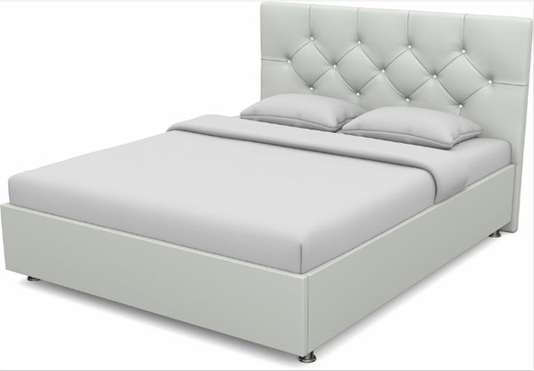 Кровать Моника 1400 с основанием (Nitro White) в Вологде - изображение
