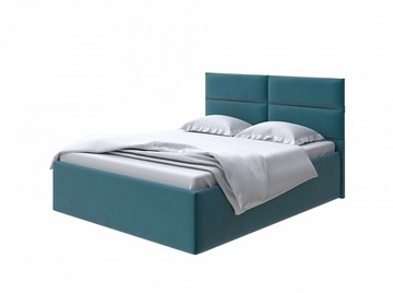 Кровать односпальная Clever 80х190 без кроватного основания (Велюр Forest 560 Морская волна) в Вологде