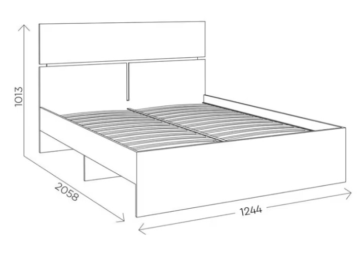 Кровать Агата М10, 120х200 белая в Вологде - изображение 3