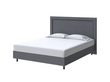 Односпальная кровать London Boxspring Standart 90х200, Рогожка (Savana Grey (серый)) в Вологде