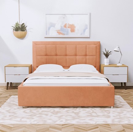 Спальная кровать Адриана Люкс 140х200 с подъемным механизмом в Вологде - изображение