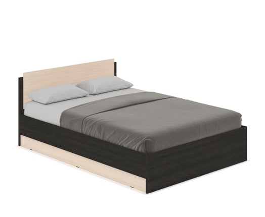 Кровать 1.5-спальная Аманда А14, Венге/Млечный дуб в Вологде - изображение