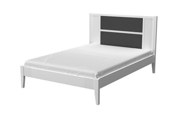 Кровать полутороспальная Бетти из массива сосны (Белый Античный) 140х200 в Вологде