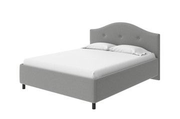 Спальная кровать Como (Veda) 7 140x200, Искусственная шерсть (Лама Светло-серый) в Вологде