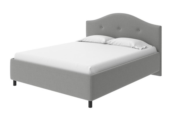 Кровать Como (Veda) 7 160x200, Искусственная шерсть (Лама Светло-серый) в Вологде - изображение