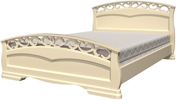 Кровать Грация-1 (слоновая кость) 140х200 в Вологде - изображение