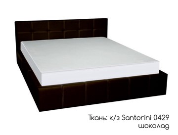 Кровать полуторная Грета 140х200 (шоколад) без основания в Вологде