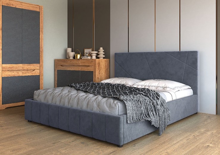 Спальная кровать Нельсон Абстракция 140х200 (вариант 2) без основания в Вологде - изображение 1