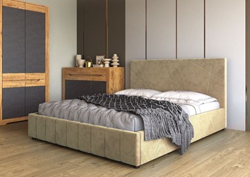 Кровать в спальню Нельсон Абстракция 140х200 (вариант 3) с основанием в Вологде - предосмотр 1