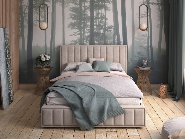 Кровать 1.5-спальная Rainier с ортопедической решеткой 140х200 в Вологде - изображение 1