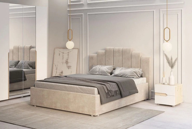 Кровать с подъемным механизмом Амелия 1400 в Вологде - изображение 4