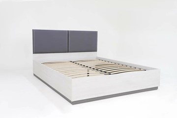 Двуспальная кровать с подъемным механизмом Винтер-16, винтерберг/темно-серый/спейс графит в Вологде - предосмотр 1