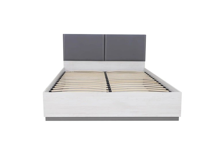 Двуспальная кровать с подъемным механизмом Винтер-16, винтерберг/темно-серый/спейс графит в Вологде - изображение 2