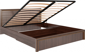 Двуспальная кровать с механизмом Беатрис М08 (Орех Гепланкт) в Вологде - предосмотр