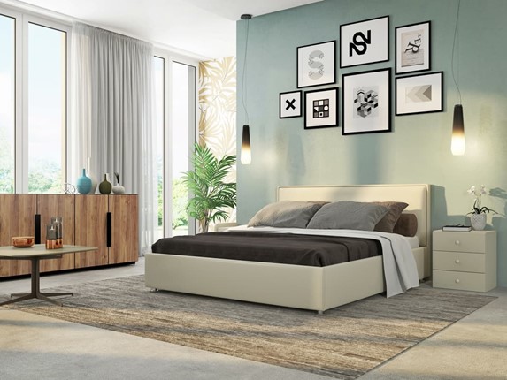 Спальная кровать Нэнси 140х200 с основанием в Вологде - изображение