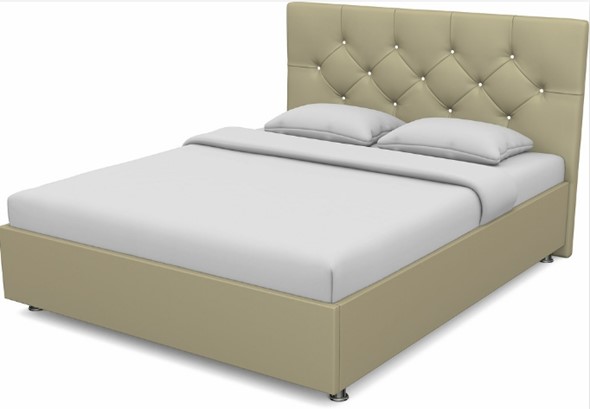 Спальная кровать Моника 1600 с основанием (Nitro Сream) в Вологде - изображение